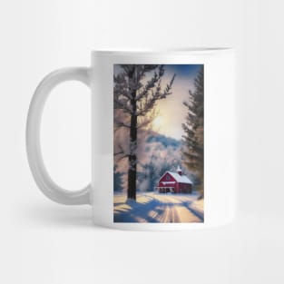 Winter On The Farm Mug